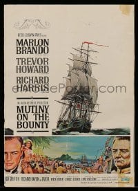 4d338 MUTINY ON THE BOUNTY trade ad '62 Marlon Brando, art by Smith & Henninger!