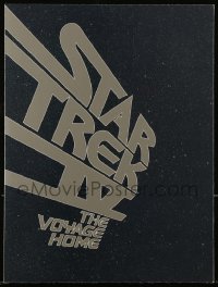 4d453 STAR TREK IV promo brochure '86 Leonard Nimoy, William Shatner, cast portraits & scenes!
