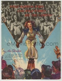 4d343 WINTER CARNIVAL trade ad '39 Ann Sheridan, Richard Carlson & Helen Parrish, great art!