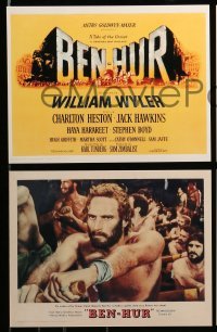 4d084 BEN-HUR video 9x11 DVD promo set R02 Charlton Heston, William Wyler classic religious epic!