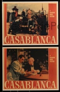 4d085 CASABLANCA video 9x11 DVD promo set R00s Humphrey Bogart, Ingrid Bergman, Michael Curtiz!