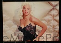 4d194 DIANA DORS 3 calendar sample pages '60 full-length sexy portraits in skimpy nightie on bed!