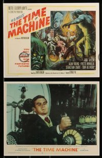 4d088 TIME MACHINE video 9x11 DVD promo set R00 H.G. Wells, George Pal, with set of 8 repro LCs!