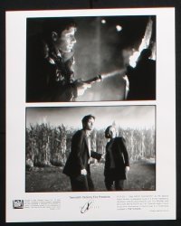 4d999 X-FILES presskit w/ 6 stills '98 David Duchovny, Gillian Anderson, Martin Landau, sci-fi!