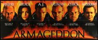 4d413 ARMAGEDDON promo brochure '98 Willis, Affleck, Thornton, Tyler, Buscemi, 21x52 poster!