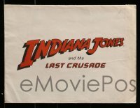 4d436 INDIANA JONES & THE LAST CRUSADE video promo brochure '89 Harrison Ford, Sean Connery
