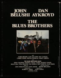 4d416 BLUES BROTHERS promo brochure '80 John Belushi & Dan Aykroyd are on a mission from God!