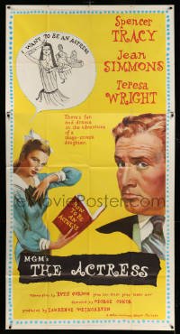 4f572 ACTRESS 3sh '53 art of Spencer Tracy & pretty stage-struck daughter Jean Simmons!
