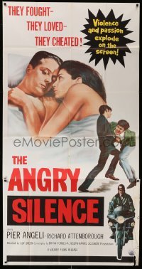 4f589 ANGRY SILENCE 3sh '61 Richard Attenborough & sexy Pier Angeli fought, loved & cheated!
