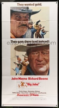 4f607 BIG JAKE 3sh '71 Richard Boone wanted gold but John Wayne gave him lead instead!