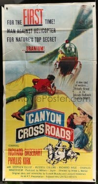 4f632 CANYON CROSSROADS 3sh '55 man against helicopter for nature's top secret uranium!