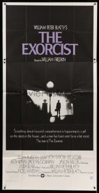 4f692 EXORCIST int'l 3sh '74 William Friedkin, Von Sydow, horror classic from William Peter Blatty!