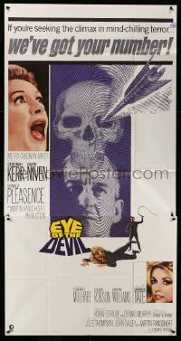 4f693 EYE OF THE DEVIL 3sh '67 Deborah Kerr, David Niven, sexy Sharon Tate, mind-chilling terror!