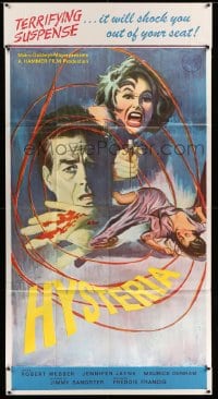 4f749 HYSTERIA  3sh '65 Robert Webber, Hammer horror, it will shock you out of your seat!