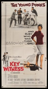 4f767 KEY WITNESS 3sh '60 young Dennis Hopper & motorcycle punks, Pat Crowley was their girl!