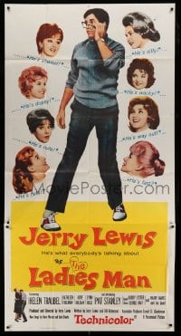4f771 LADIES MAN 3sh '61 girl-shy upstairs-man-of-all-work Jerry Lewis, different image!