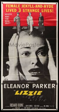 4f786 LIZZIE 3sh '57 Eleanor Parker is a female Jekyll & Hyde who lived three strange lives!