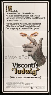 4f793 LUDWIG 3sh '73 Luchino Visconti, artwork of Helmut Berger as the Mad King of Bavaria!