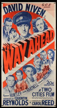 4f967 WAY AHEAD 3sh '44 directed by Carol Reed, David Niven gets British soldiers ready for WWII!