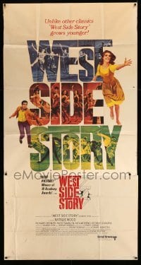 4f973 WEST SIDE STORY 3sh R68 Academy Award winning classic musical, Natalie Wood, Beymer!