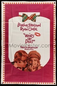 4f974 WHAT'S UP DOC 3sh '72 Barbra Streisand, Ryan O'Neal, directed by Peter Bogdanovich!