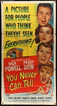 4f995 YOU NEVER CAN TELL 3sh '51 Dick Powell is a reincarnated dog who inherited a fortune!