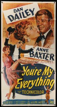 4f997 YOU'RE MY EVERYTHING 3sh '49 full-length art of dancing Dan Dailey and Anne Baxter!
