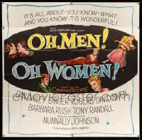 4f313 OH MEN OH WOMEN 6sh '57 Dan Dailey, Ginger Rogers, David Niven, Barbara Rush, Tony Randall