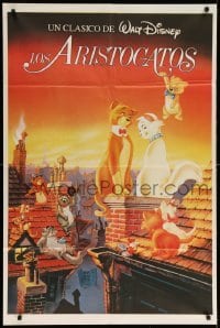 4f374 ARISTOCATS Argentinean R87 Walt Disney feline jazz musical cartoon, great colorful image!