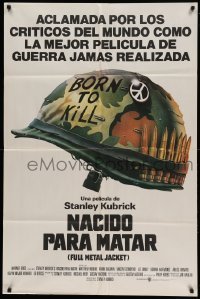 4f429 FULL METAL JACKET Argentinean '87 Stanley Kubrick Vietnam War movie, Castle art!