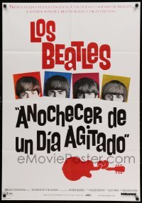 4f443 HARD DAY'S NIGHT DS Argentinean R99 great image of The Beatles, rock 'n' roll comedy classic!