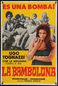 4f461 LA BAMBOLONA Argentinean '68 Ugo Tognazzi in bed with many girls + sexy Isabelly Rey!