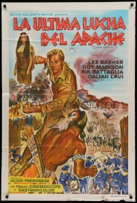 4f494 OLD SHATTERHAND Argentinean '64 Lex Barker, Pierre Brice as Winnetou, Apache's Last Battle!