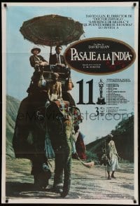 4f499 PASSAGE TO INDIA Argentinean '84 David Lean, Alec Guinness, cool image of stars on elephant!