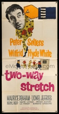 4f953 TWO-WAY STRETCH English 3sh '60 prisoner Peter Sellers breaks out of jail & then back in!