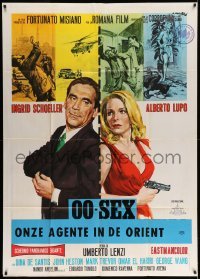 4f064 008: OPERATION EXTERMINATE Italian 1p '65 Umberto Lenzi, great Ciriello art of top cast!