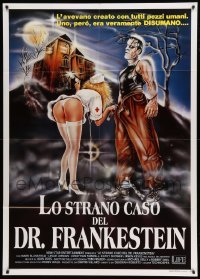 4f138 FRANKENSTEIN GENERAL HOSPITAL Italian 1p '88 different Pitarelli art of monster & sexy nurse!