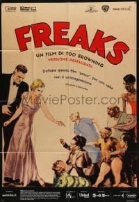 4f139 FREAKS Italian 1p R16 Tod Browning classic, wonderful art from 1st release Belgian poster!