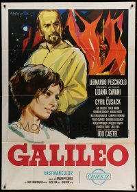 4f140 GALILEO Italian 1p '68 Cyril Cusack as the famous scientist, artwork by Manfredo Acerbo!