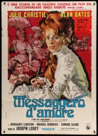 4f144 GO BETWEEN Italian 1p '71 different artwork of Julie Christie, directed by Joseph Losey!