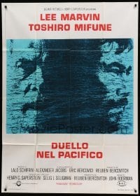 4f153 HELL IN THE PACIFIC Italian 1p '69 Lee Marvin, Toshiro Mifune, directed by John Boorman!