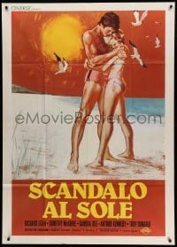 4f245 SUMMER PLACE Italian 1p R70s Sandra Dee & Troy Donahue in young lovers classic, different!