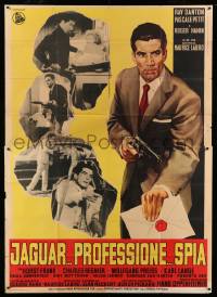 4f014 CODE NAME JAGUAR Italian 2p '66 Marice Labro's Corrida pour un espion, art of Ray Danton!