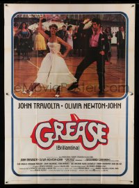4f025 GREASE Italian 2p '78 John Travolta & Olivia Newton-John in a most classic musical!