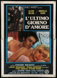 4f029 HURRIED MAN Italian 2p '77 Edouard Molinaro's L'Homme Presse, Alain Delon & Mireille Darc!