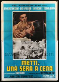 4f041 LOVE CIRCLE Italian 2p '69 Giuseppe Patroni's Metti una sera a cena, naked women in sauna!