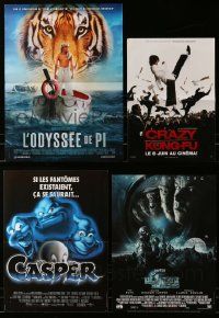 4h446 LOT OF 6 FORMERLY FOLDED FRENCH POSTERS '90s-10s great images from a variety of movies!