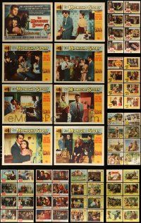 4h107 LOT OF 64 LOBBY CARDS '50s complete sets from a variety of different movies!