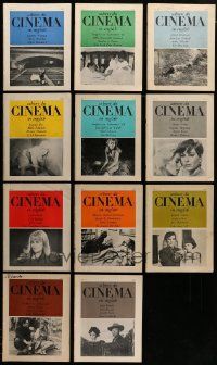 4h181 LOT OF 11 CAHIERS DU CINEMA MAGAZINES '60s all issues of the English language version!