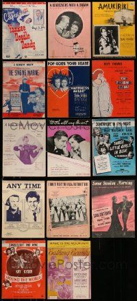 4h144 LOT OF 14 SHEET MUSIC '30s-50s great songs from a variety of different movies!